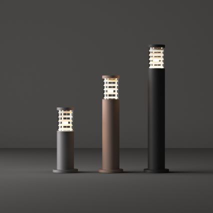 Ideal Lux - Udendørslampe TRONCO 1xE27/42W/230V 60 cm IP65 sort
