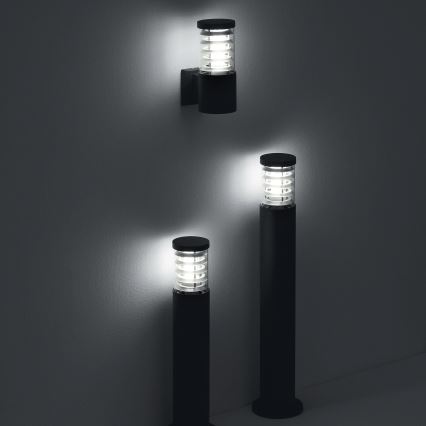 Ideal Lux - Udendørslampe TRONCO 1xE27/42W/230V 60 cm IP65 sort