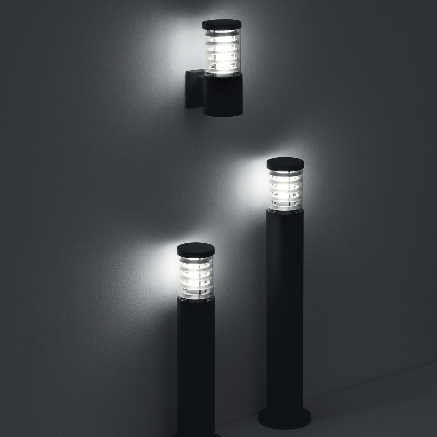 Ideal Lux - Udendørslampe TRONCO 1xE27/42W/230V 60 cm IP65 sort