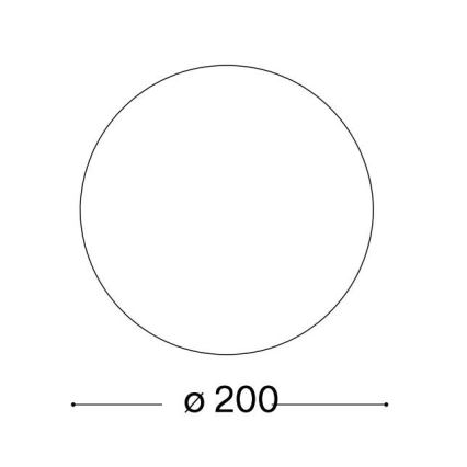 Ideal Lux - Universelt erstatningsglas MAPA E27 Ø 20 cm, hvid