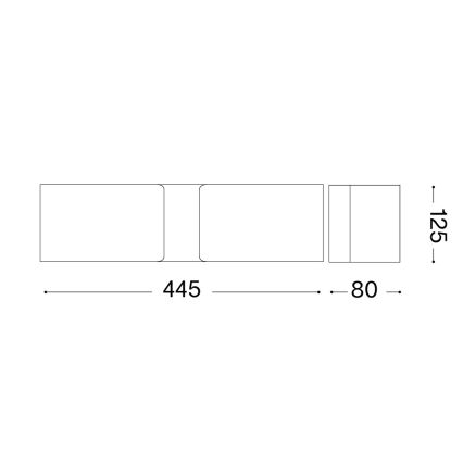 Ideal Lux - Væglampe 2xE27/60W/230V
