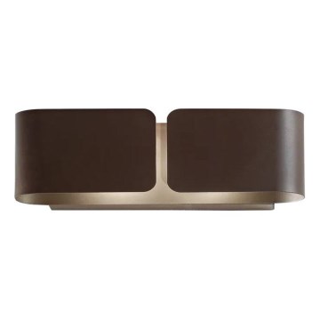 Ideal Lux - Væglampe CLIP 2xE27/60W/230V brun