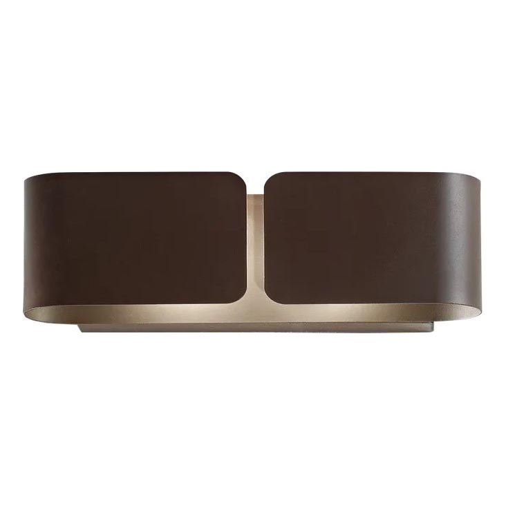 Ideal Lux - Væglampe CLIP 2xE27/60W/230V brun