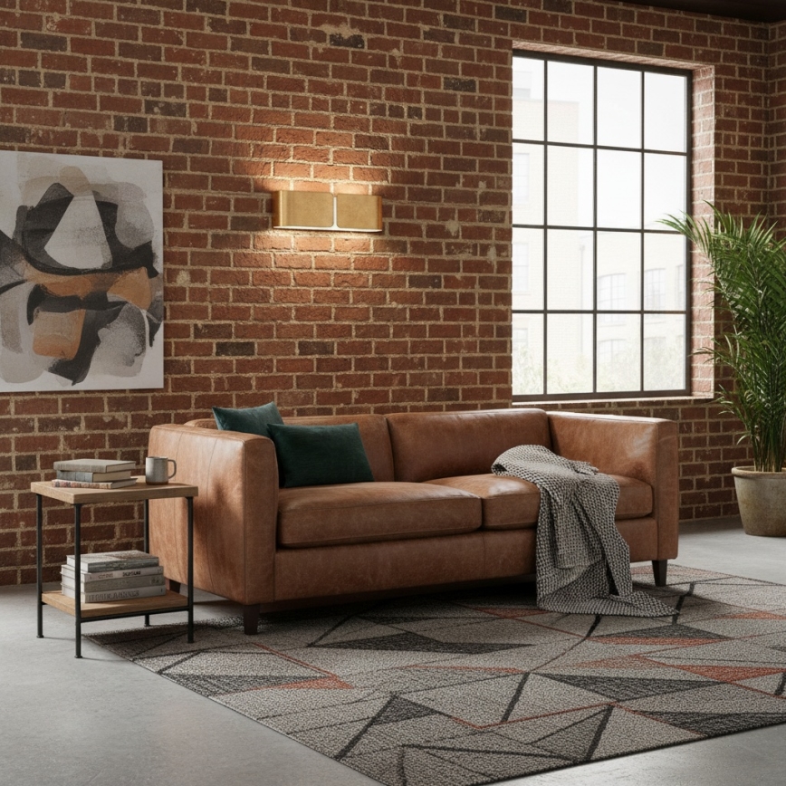 Ideal Lux - Væglampe CLIP 2xE27/60W/230V guldfarvet