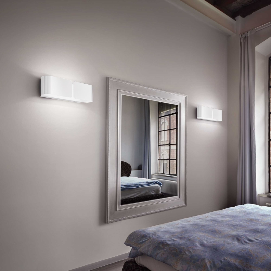 Ideal Lux - Væglampe CLIP 2xE27/60W/230V hvid