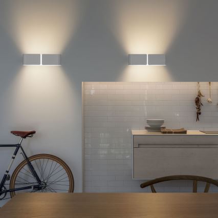 Ideal Lux - Væglampe CLIP 2xE27/60W/230V hvid