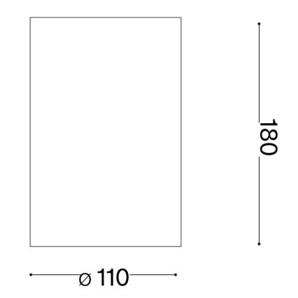 Ideal Lux - Væglampe FLASH 1xG9/40W/230V hvid