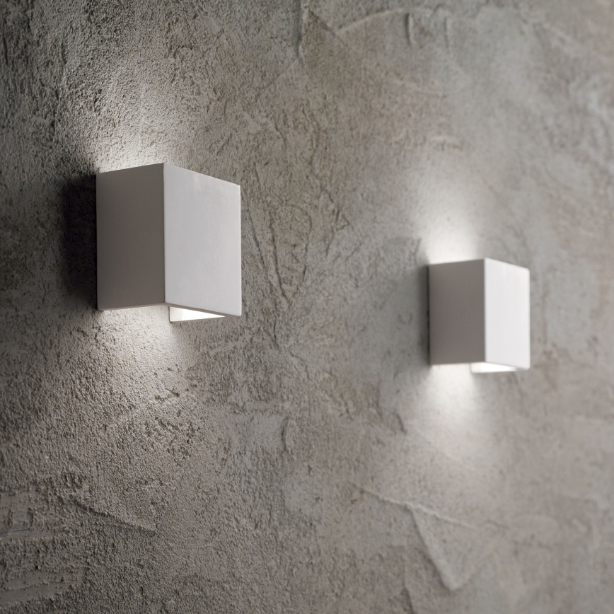 Ideal Lux - Væglampe FLASH GESSO 1xG9/40W/230V hvid