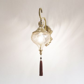 Ideal Lux - Væglampe HAREM 1xE27/42W/230V messing