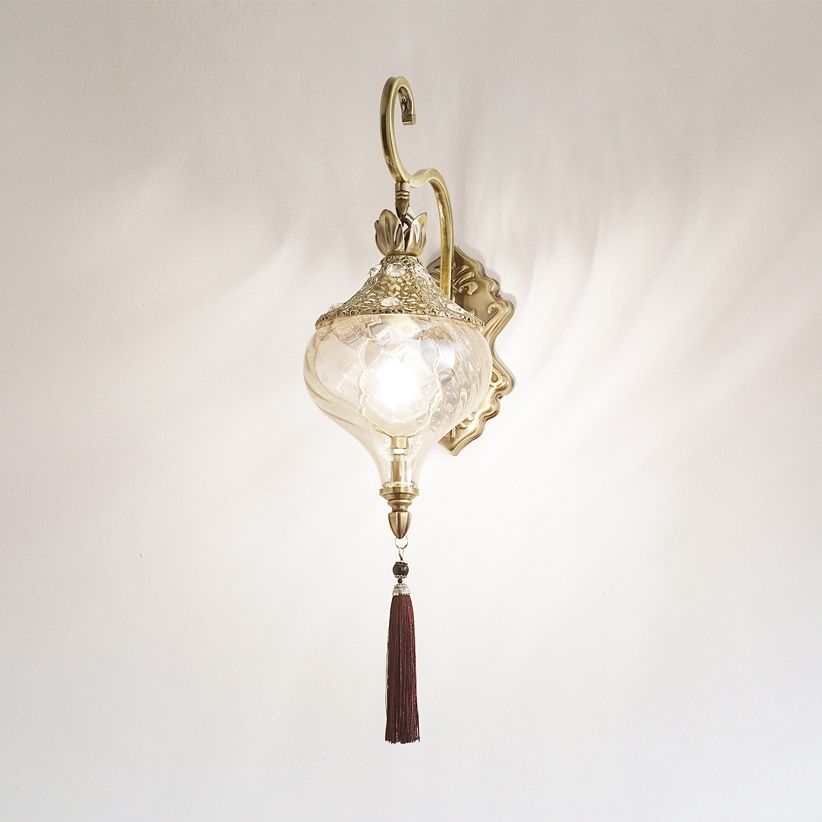 Ideal Lux - Væglampe HAREM 1xE27/42W/230V messing