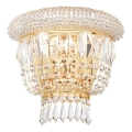Ideal Lux - Væglampe i krystal DUBAI 2xE14/28W/230V guldfarvet