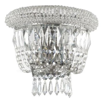 Ideal Lux - Væglampe i krystal DUBAI 2xE14/28W/230V skinnende krom