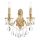 Ideal Lux - Væglampe i krystal GIOCONDA 2xE14/40W/230V guldfarvet