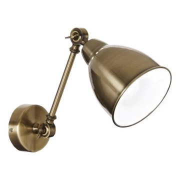 Ideal Lux - Væglampe NEWTON 1xE27/42W/230V bronzefarvet
