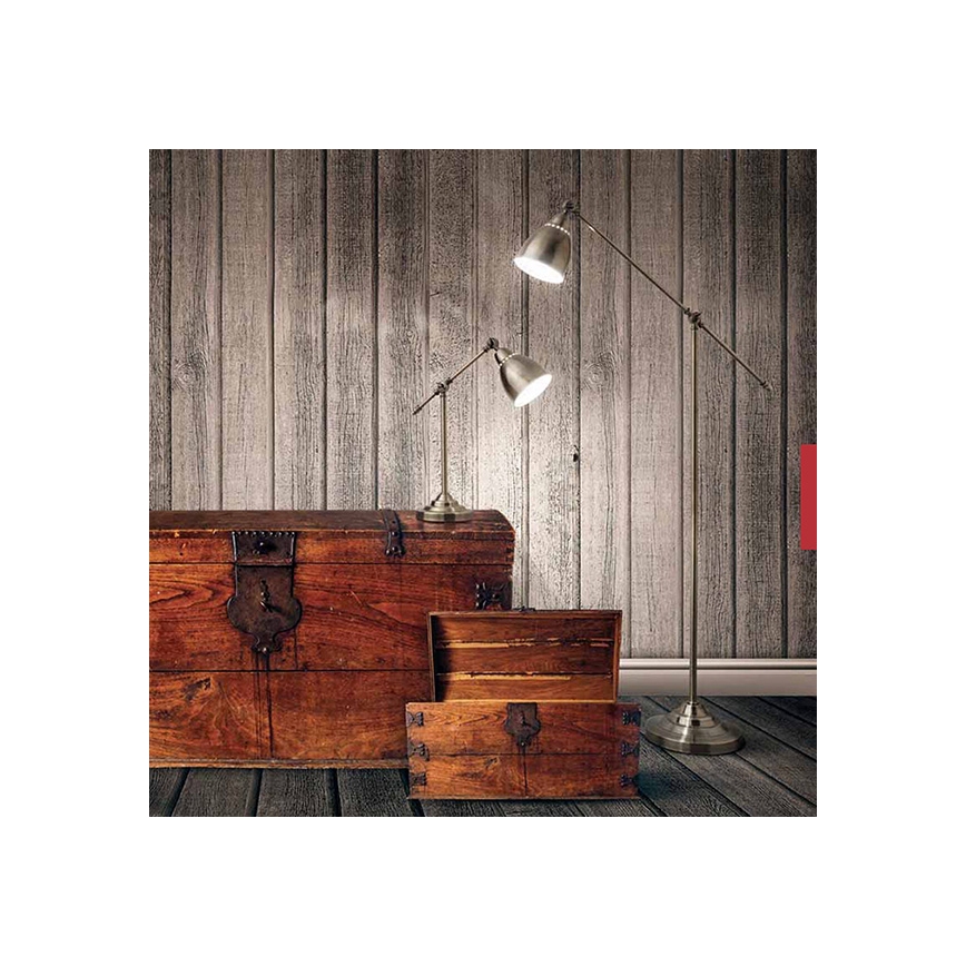 Ideal Lux - Væglampe NEWTON 1xE27/42W/230V bronzefarvet