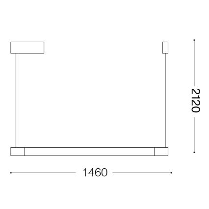 Ideal Lux - YOKO LED-pendel med wireophæng LED/17W/230V CRI 90 hvid