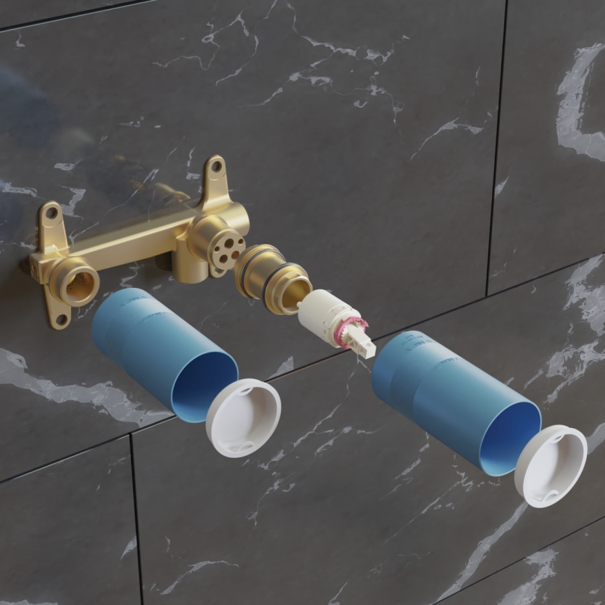 Ideal Standard A1313NU - Monteringskrop til indbygget håndvaskarmatur BUILT-IN, blå