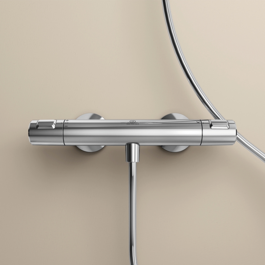 Ideal Standard A7201AA - Termostatisk brusebatteri CERATHERM T25 poleret krom