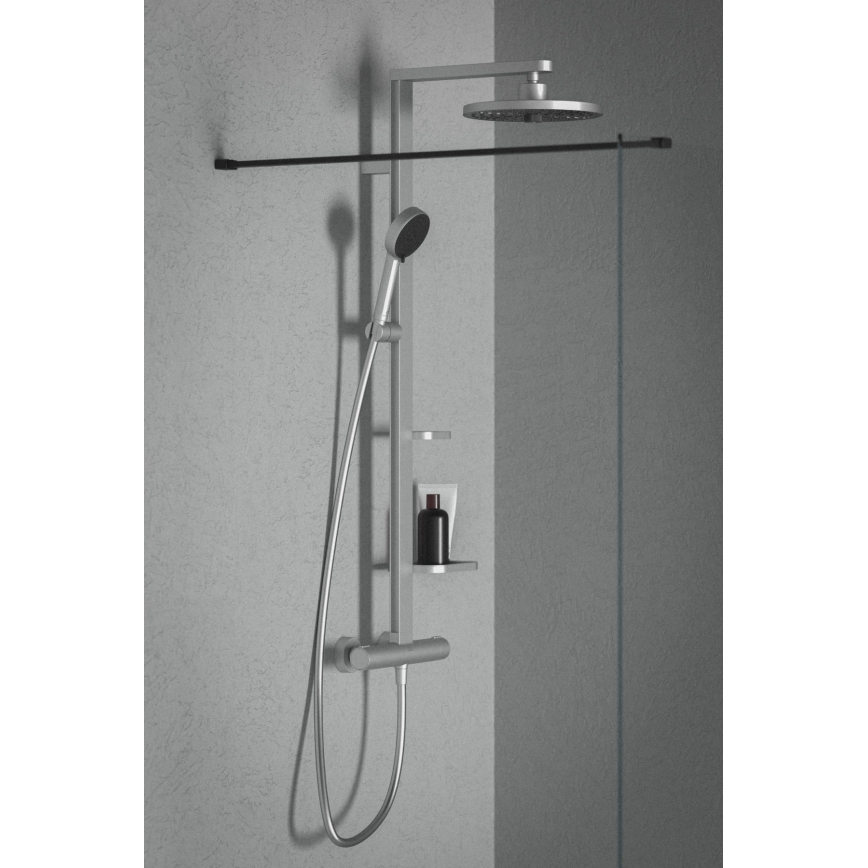 Ideal Standard BD583SI - Brusesæt med termostatbatteri CERATHERM ALU+ i mat krom