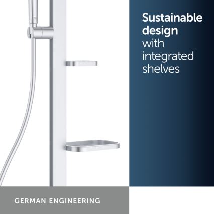 Ideal Standard BD583SI - Brusesæt med termostatbatteri CERATHERM ALU+ i mat krom