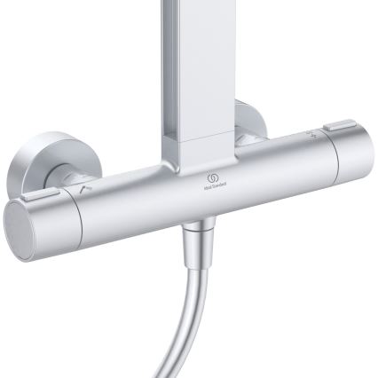 Ideal Standard BD583SI - Brusesæt med termostatbatteri CERATHERM ALU+ i mat krom