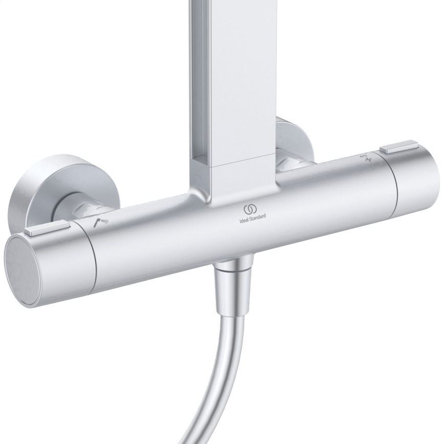 Ideal Standard BD583SI - Brusesæt med termostatbatteri CERATHERM ALU+ i mat krom