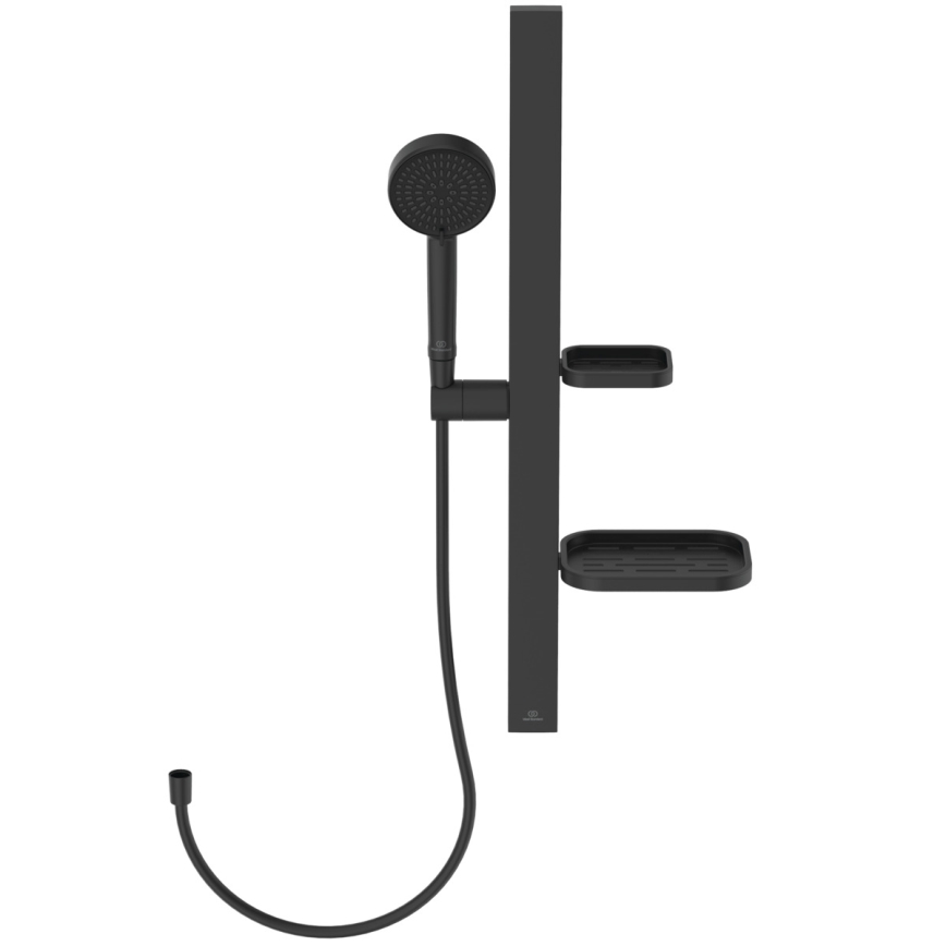 Ideal Standard BD586XG - Brusesæt IDEALRAIN ALU+ mat sort