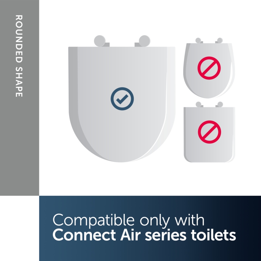 Ideal Standard E036601 - Toiletsæde SoftClose CONNECT AIR hvid