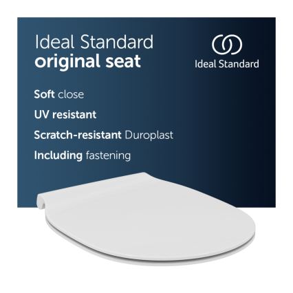 Ideal Standard E036601 - Toiletsæde SoftClose CONNECT AIR hvid