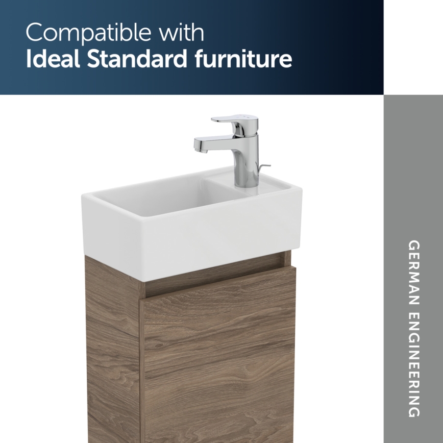 Ideal Standard E211201 - Vægmonteret håndvask I.LIFE S 37x21 cm keramik/hvid