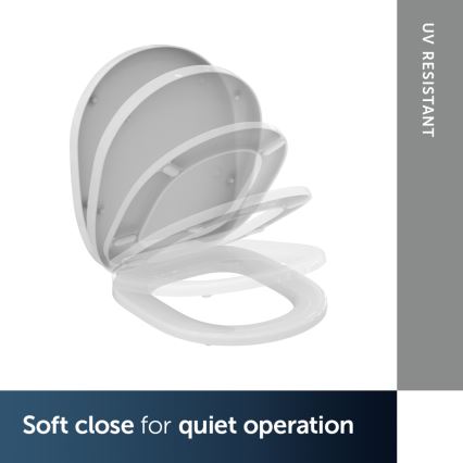 Ideal Standard E712701 - SoftClose CONNECT toiletsæde hvid