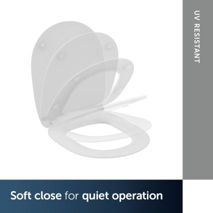 Ideal Standard E772401 - SoftClose CONNECT toiletsæde, hvid