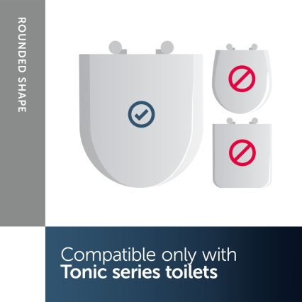 Ideal Standard K706101 - Toiletsæde TONIC med SoftClose, hvid