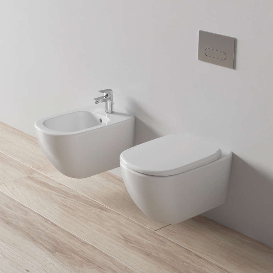 Ideal Standard T007901 - Væghængt toilet TESI keramik/hvid