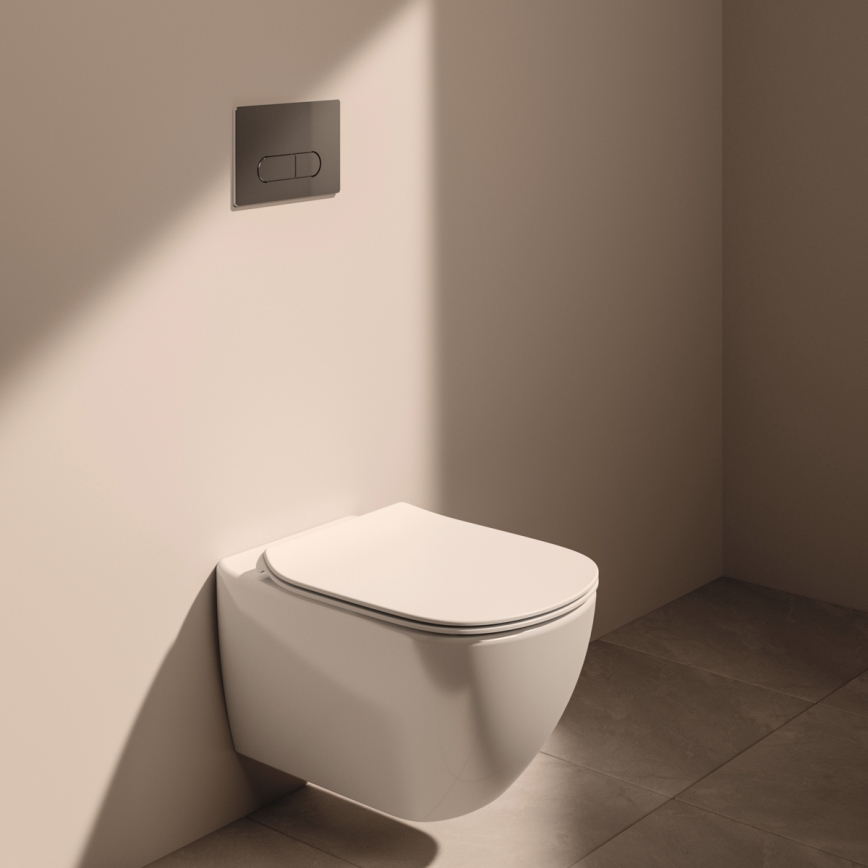 Ideal Standard T354601 - TESI vægtoilet med SoftClose-sæde, keramik/hvid