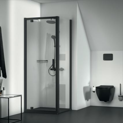 Ideal Standard T3546V3 - Væghængt toilet TESI med SoftClose-sæde, keramik/sort