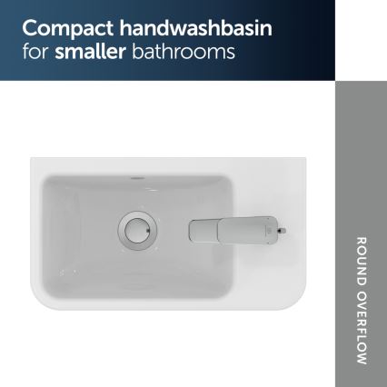 Ideal Standard T458601 - Væghængt håndvask I.LIFE S 45x25 cm keramik/hvid