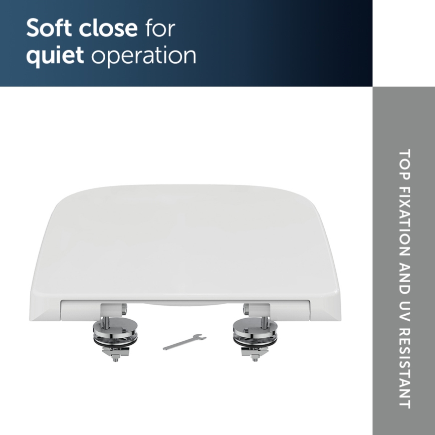 Ideal Standard T468301 - SoftClose-toiletsæde I.LIFE B, hvid