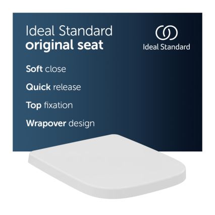 Ideal Standard T468301 - SoftClose-toiletsæde I.LIFE B, hvid