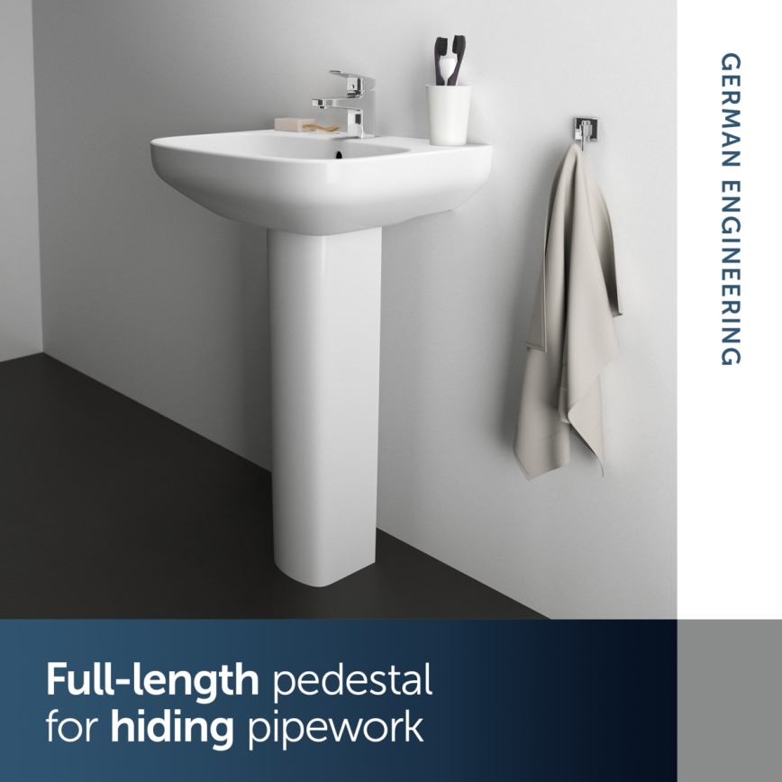 Ideal Standard T470501 - Vægmonteret håndvask I.LIFE A 60x48 cm keramik/hvid