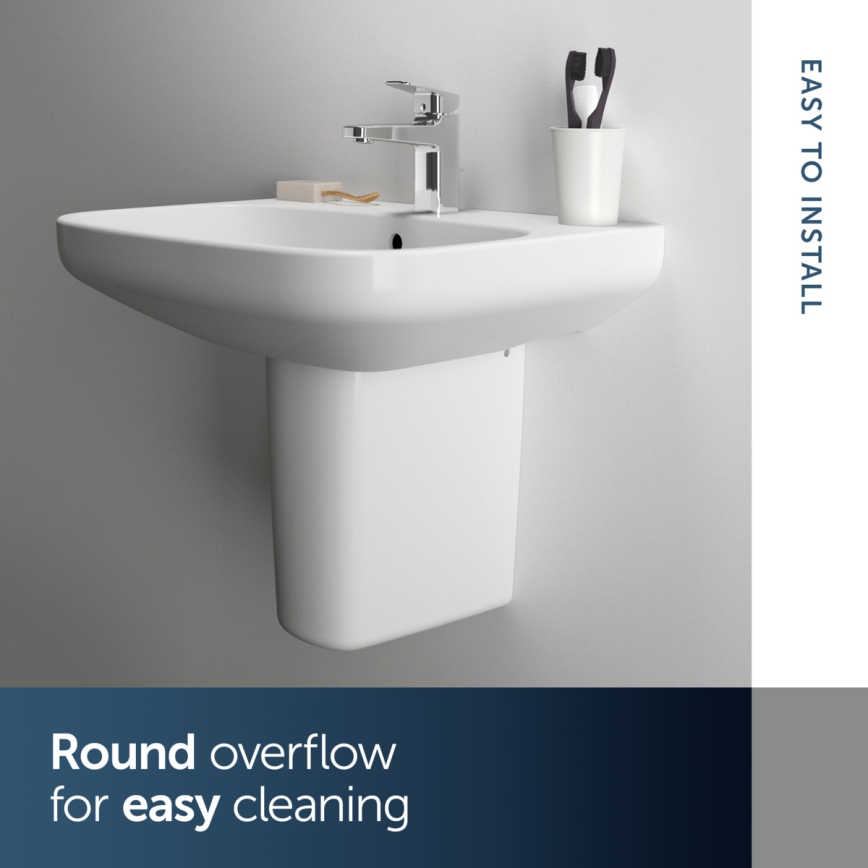 Ideal Standard T470501 - Vægmonteret håndvask I.LIFE A 60x48 cm keramik/hvid