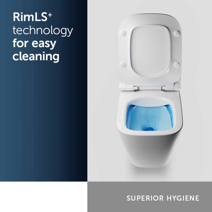 Ideal Standard T471701 - Væghængt toilet Rimless I.LIFE A keramik/hvid