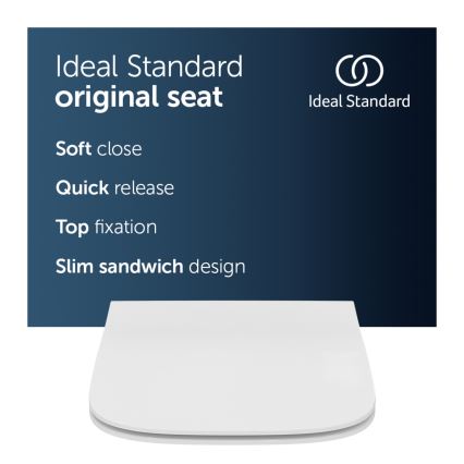 Ideal Standard T500301 - Toiletsæde SoftClose I.LIFE B, hvid