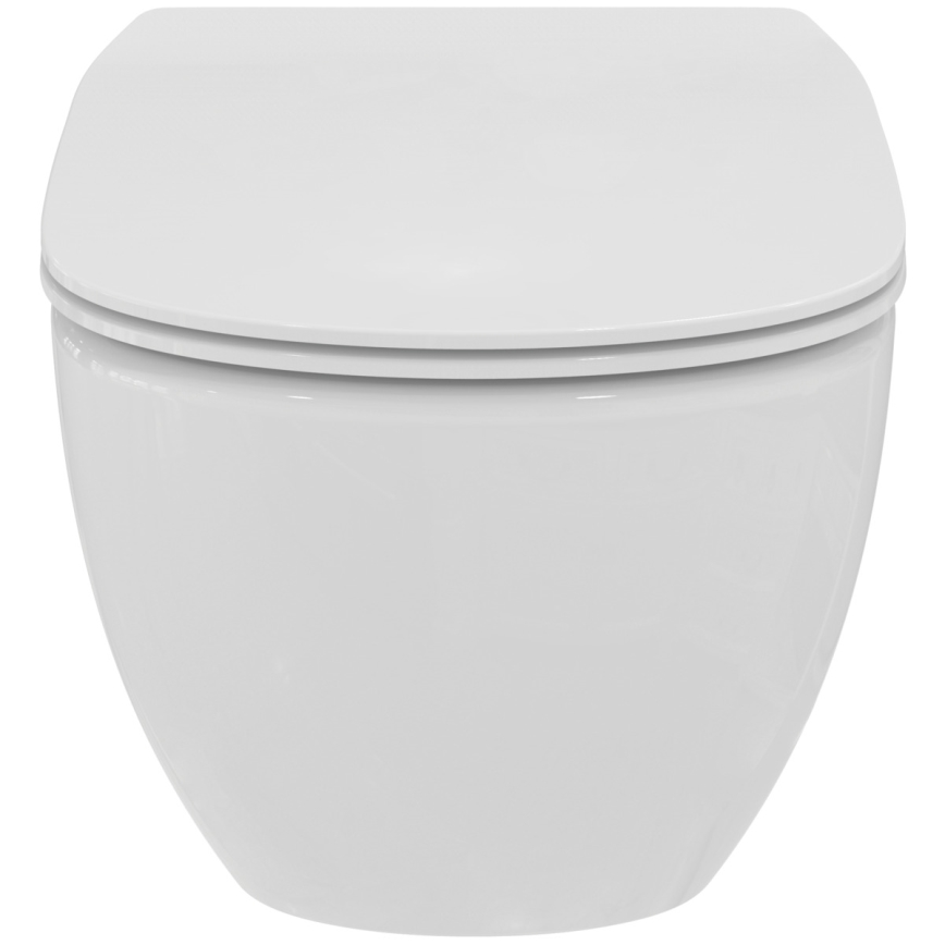 Ideal Standard T536001 - Væghængt kantløst toilet med SoftClose-sæde TESI keramik/hvid
