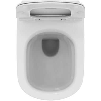 Ideal Standard T536001 - Væghængt kantløst toilet med SoftClose-sæde TESI keramik/hvid