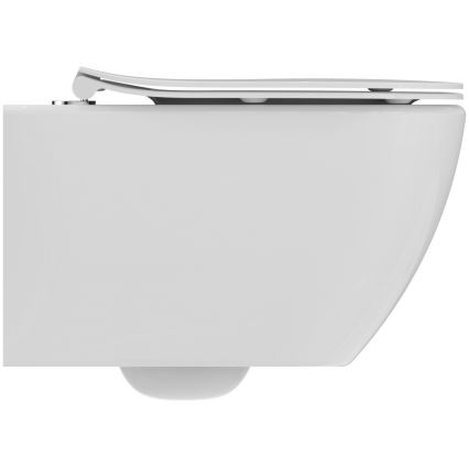 Ideal Standard T536001 - Væghængt kantløst toilet med SoftClose-sæde TESI keramik/hvid