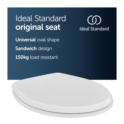 Ideal Standard W302601 - Hvidt toiletsæde