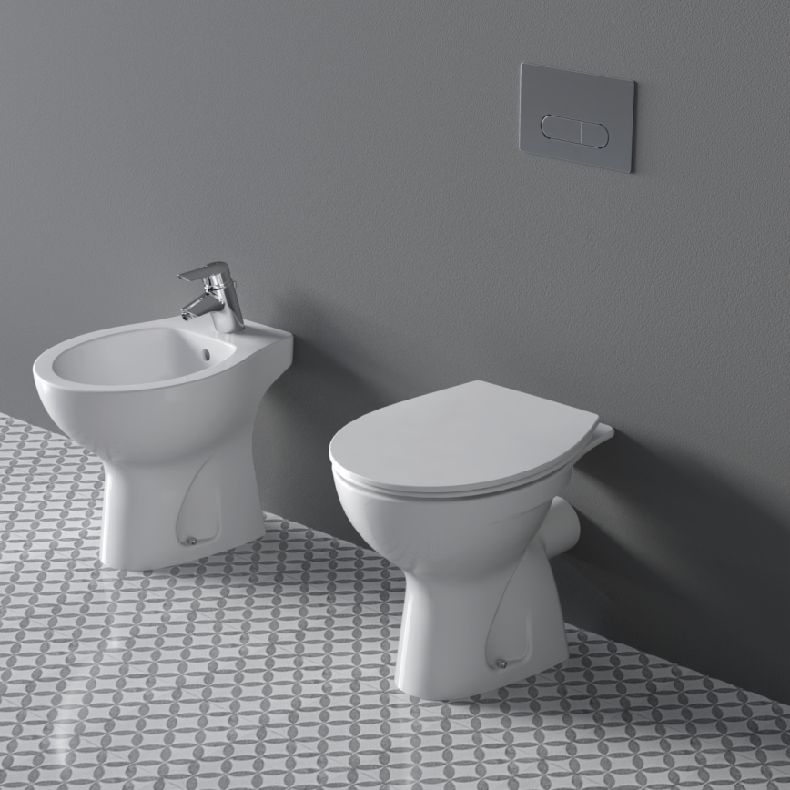 Ideal Standard W333101 - Gulvstående toilet EUROVIT keramik/hvid