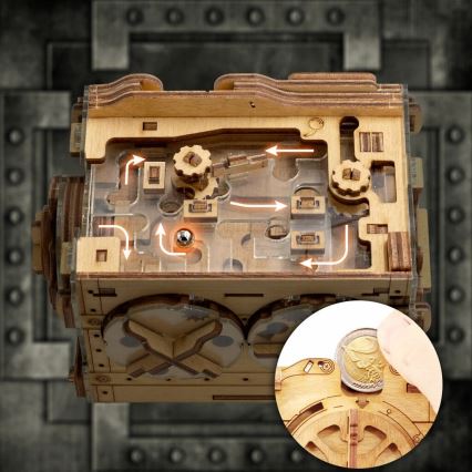 iDventure - Træpuslespil A-maze-ing pengeskab