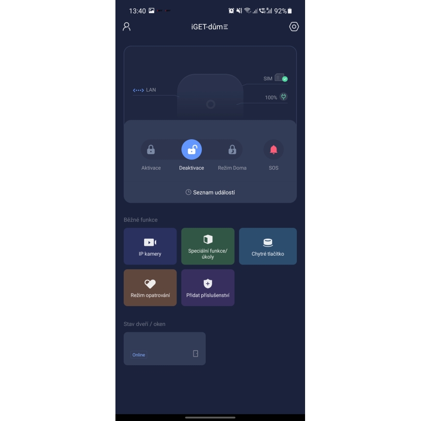Intelligent trådløst sikkerhedssystem 4G LTE/WiFi/Ethernet/GSM